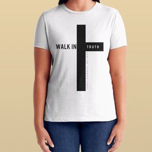 Walk In Truth Cross T-Shirt - W/out Logo - Unisex